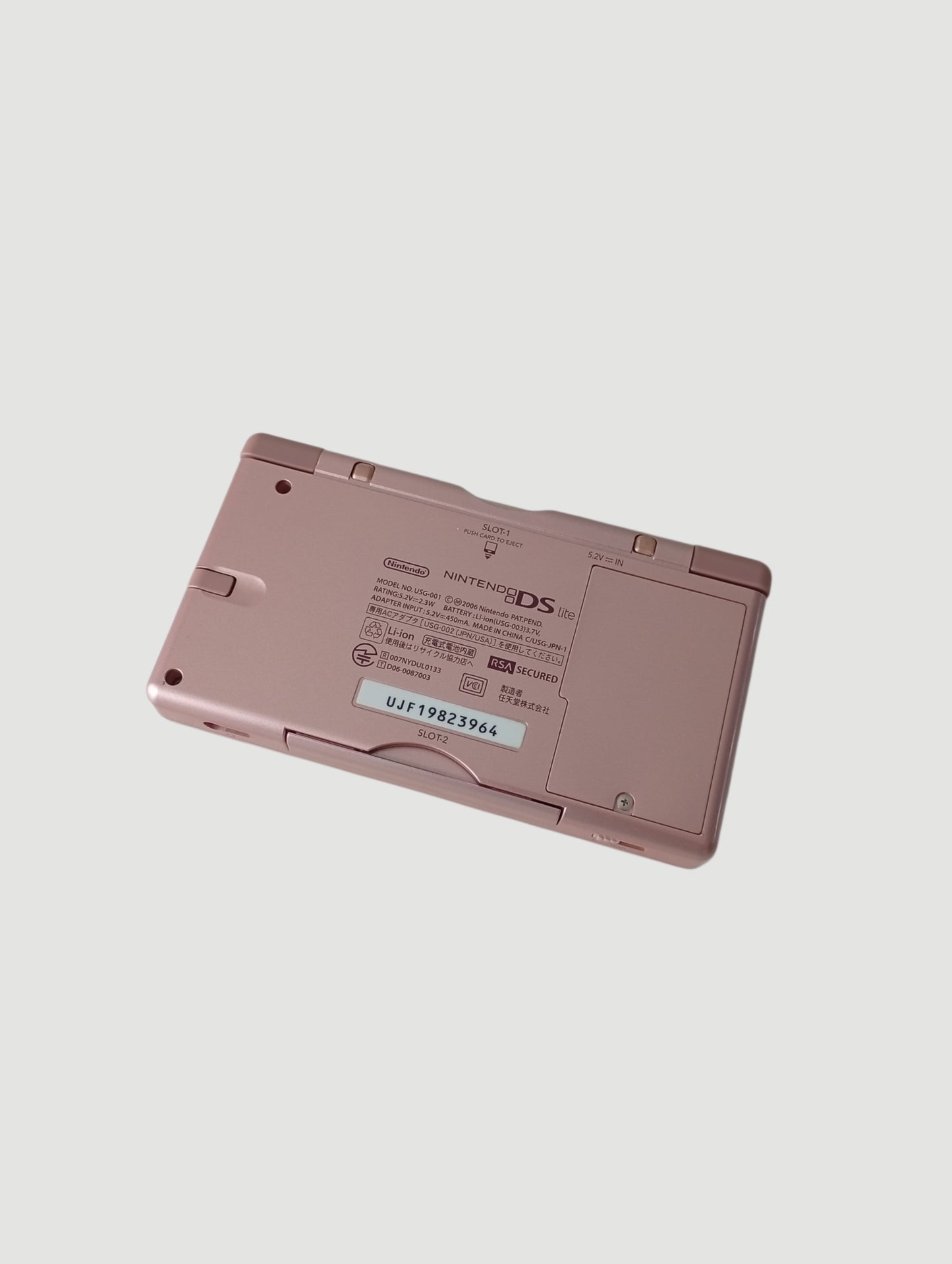 consola nintendo ds lite rosada metalizada