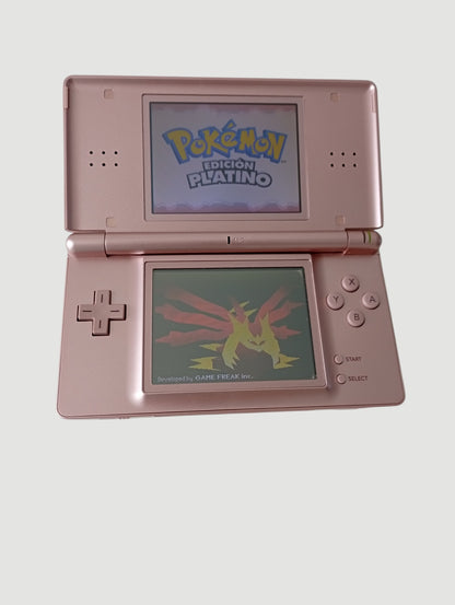 consola nintendo ds lite rosada metalizada