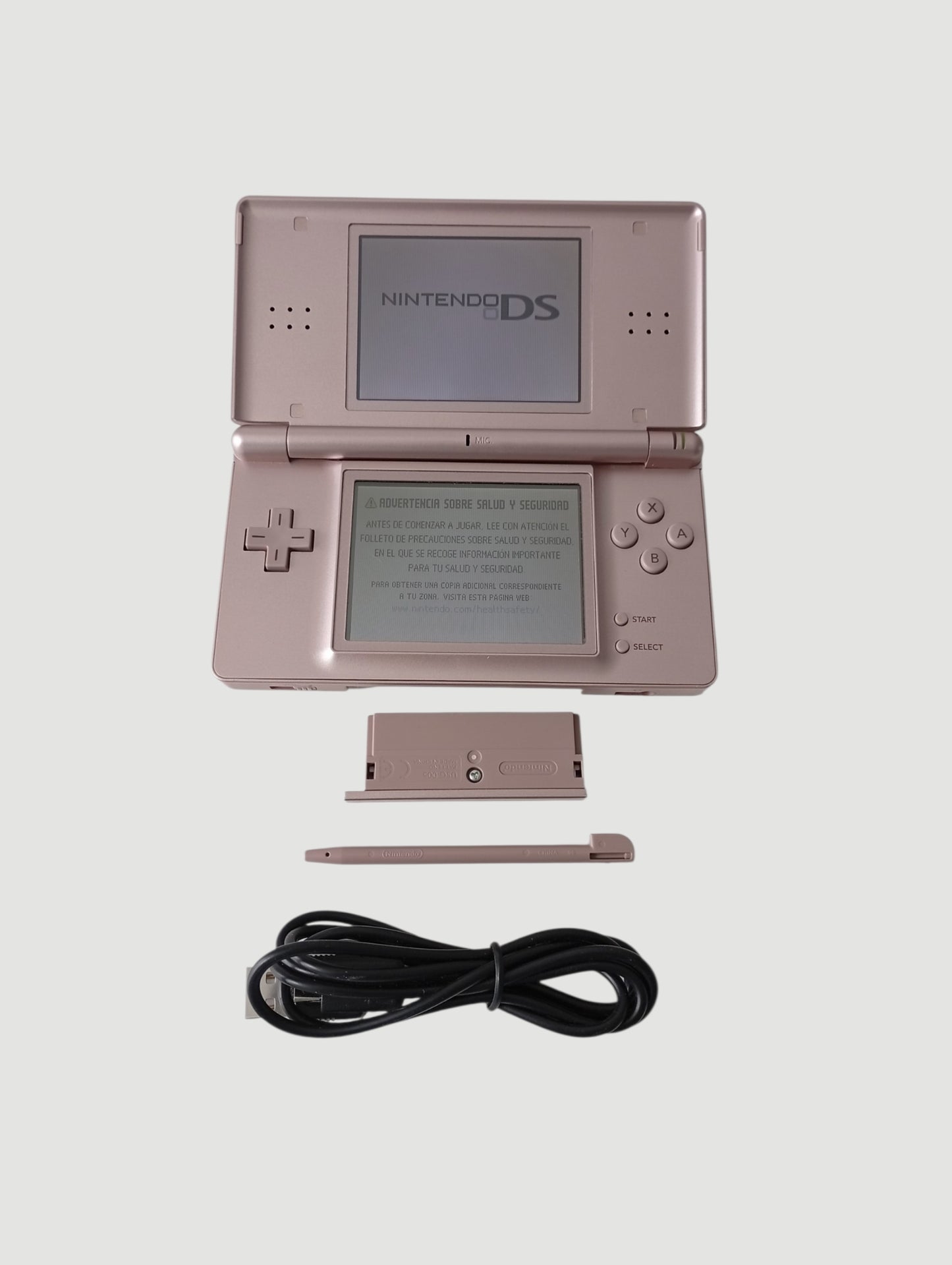 consola nintendo ds lite rosada metalizada
