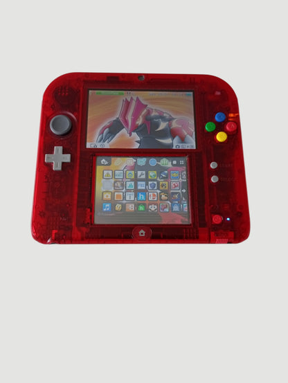 consola nintendo 2ds edicion especial pokemon rojo liberada en micro sd 32 gb