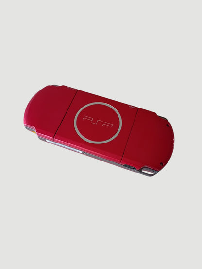 consola psp 3000 carnival red en caja liberada en micro sd 32 gb