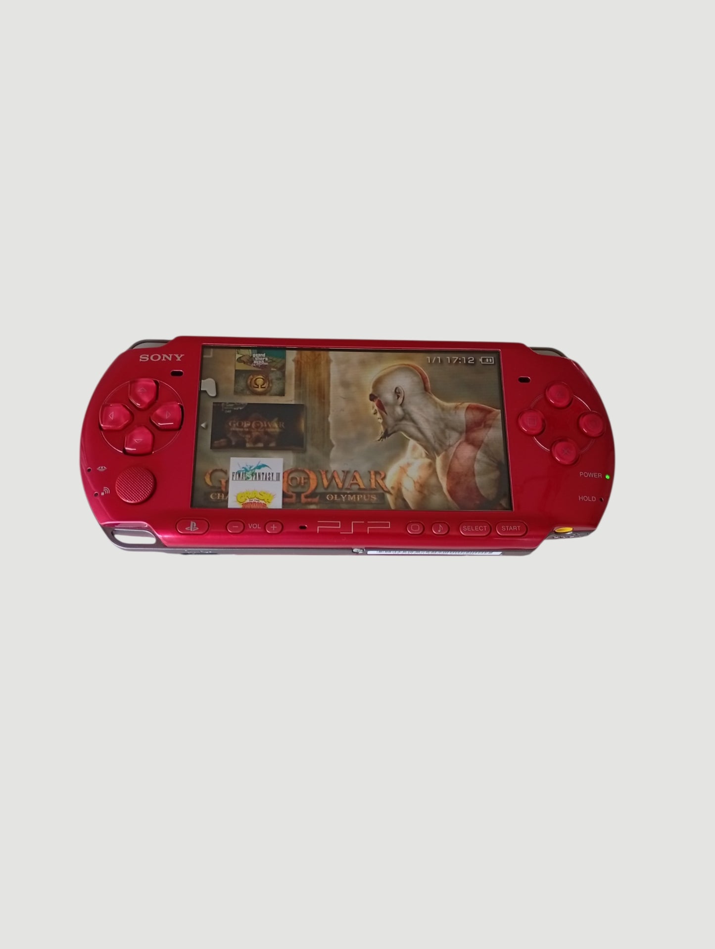 consola psp 3000 carnival red en caja liberada en micro sd 32 gb