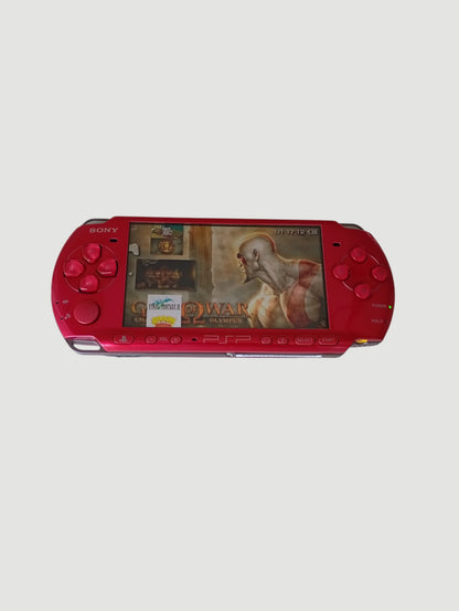 consola psp 3000 carnival red en caja liberada en micro sd 32 gb