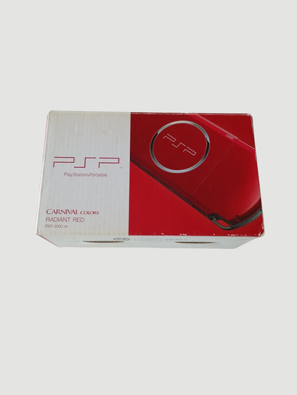 consola psp 3000 carnival red en caja liberada en micro sd 32 gb