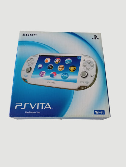 consola psvita fat crystal white en caja liberada en micro sd 32 gb
