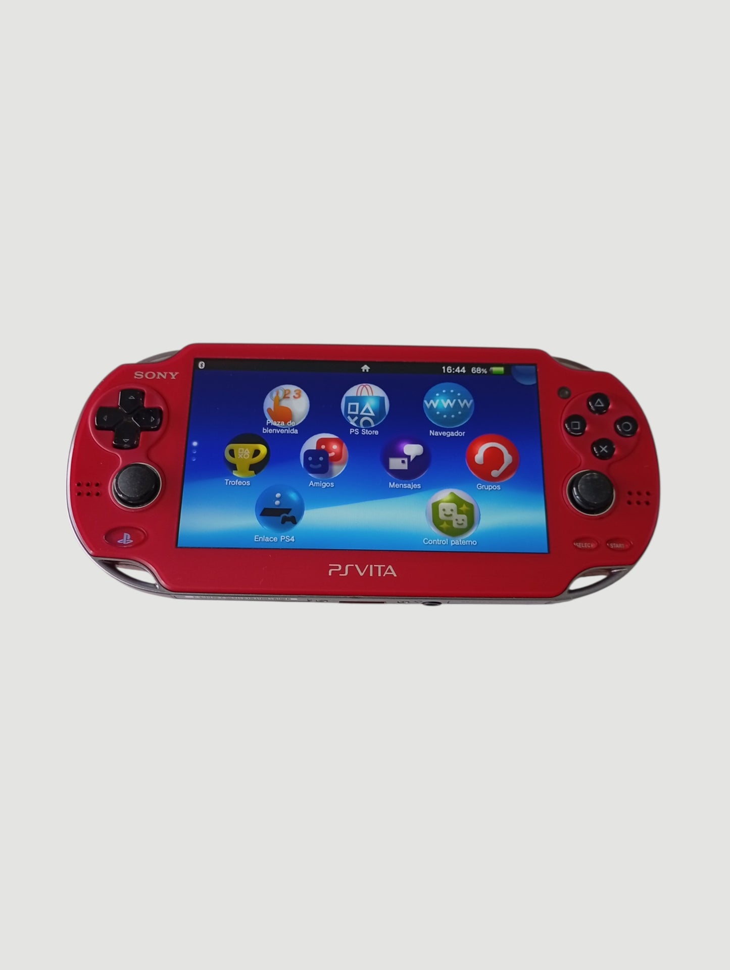 consola psvita fat cosmic red en caja liberada en micro sd 32 gb
