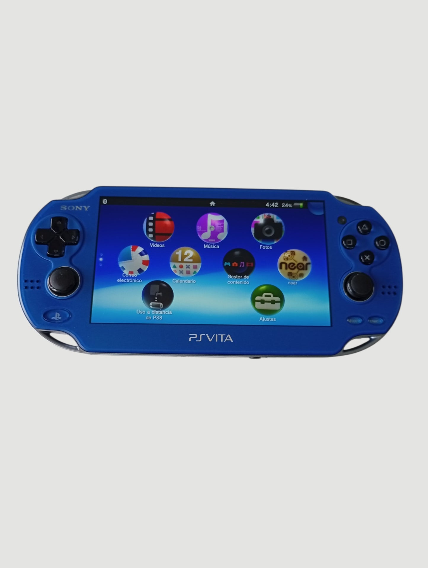 consola psvita fat sapphire blue liberada en micro sd 32 gb