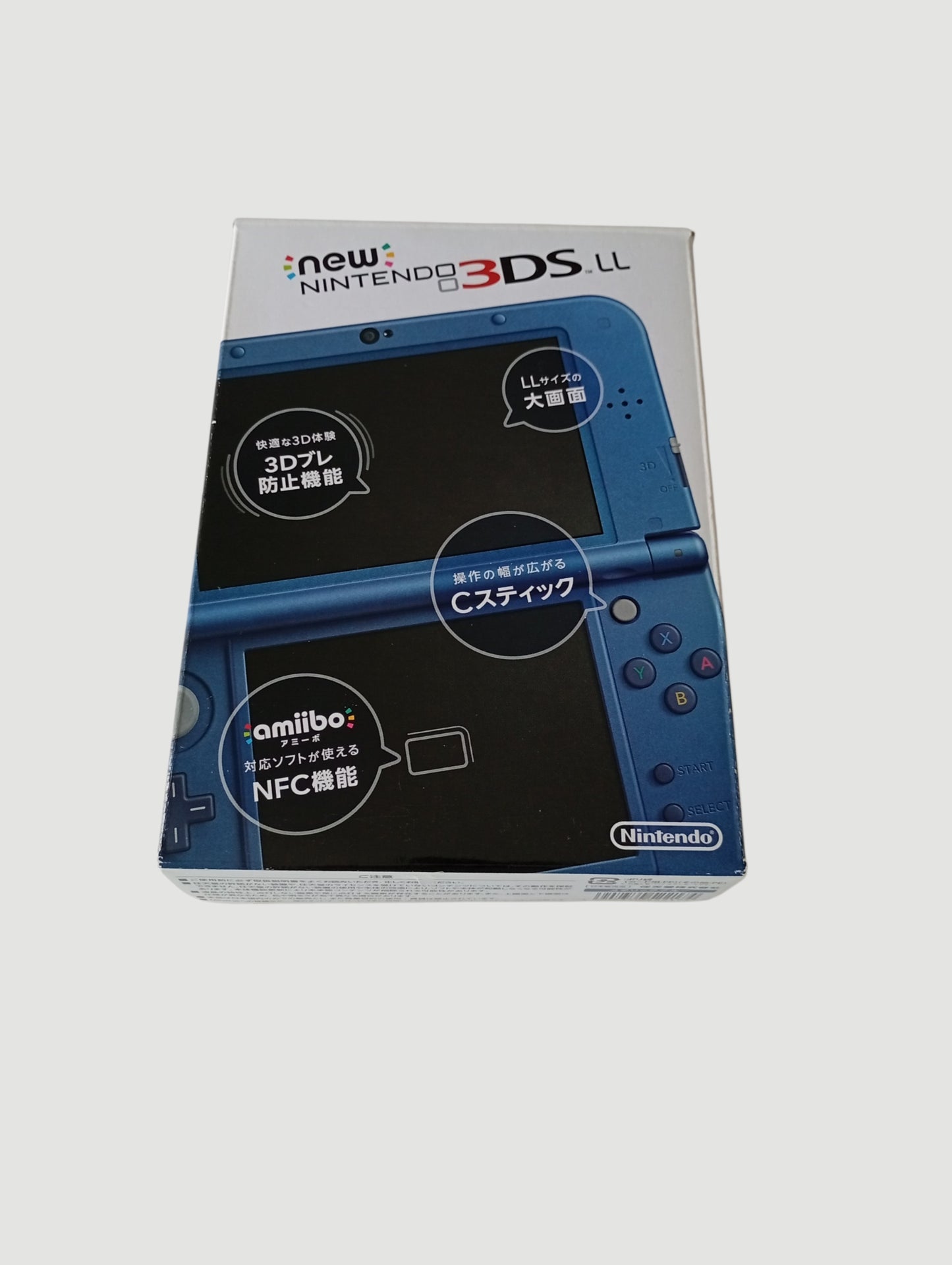consola nintendo new 3ds xl blue metallic en caja liberada en micro sd 32 gb