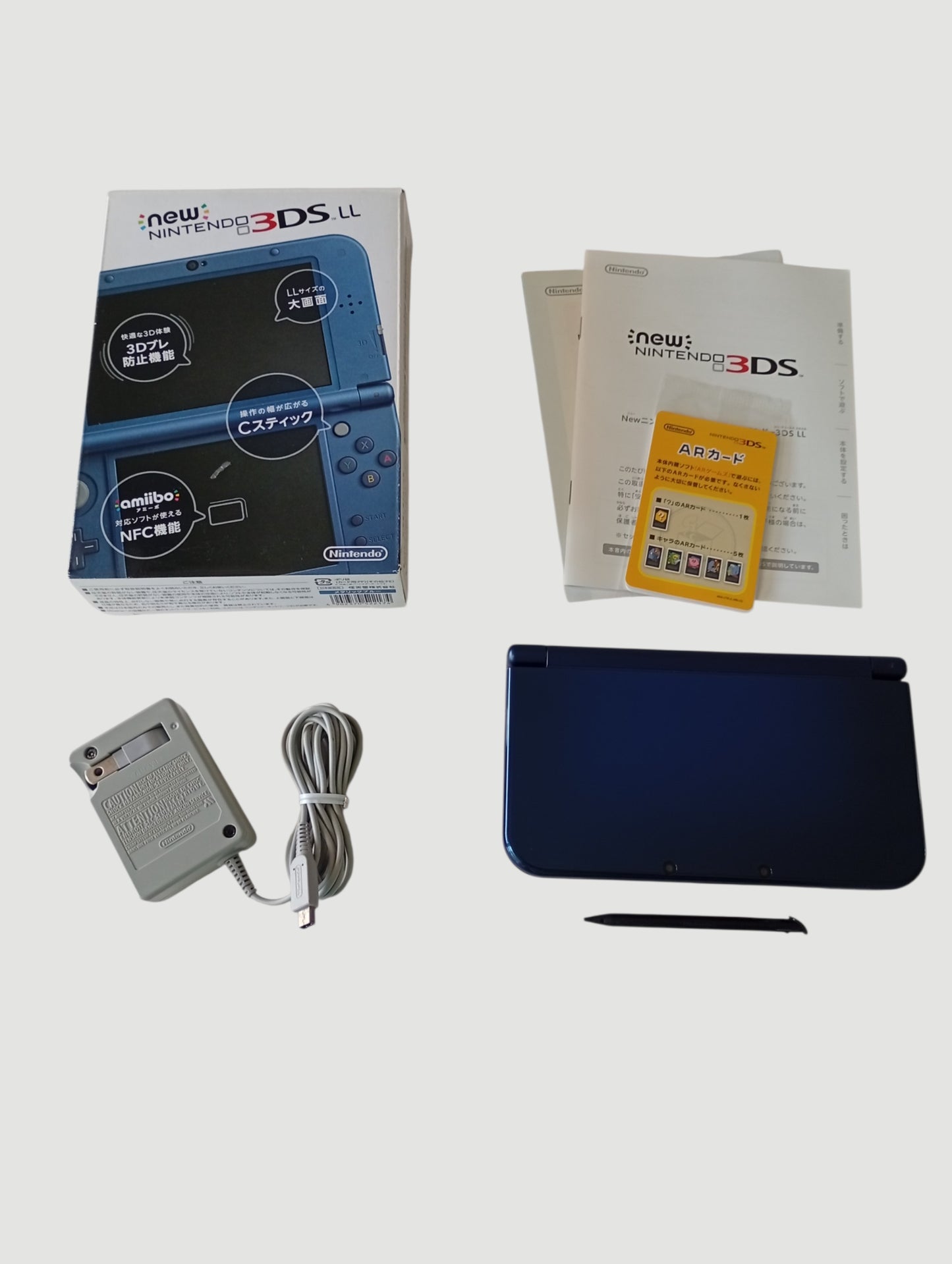 consola nintendo new 3ds xl blue metallic en caja liberada en micro sd 32 gb