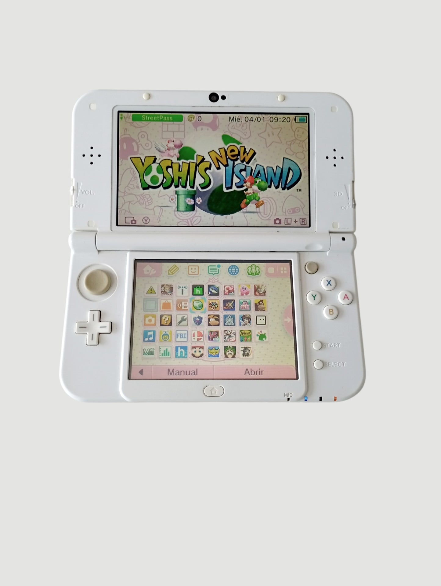 consola nintendo new 3ds xl white en caja liberada en micro sd 32 gb