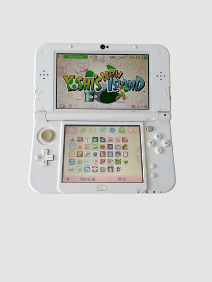 consola nintendo new 3ds xl white en caja liberada en micro sd 32 gb