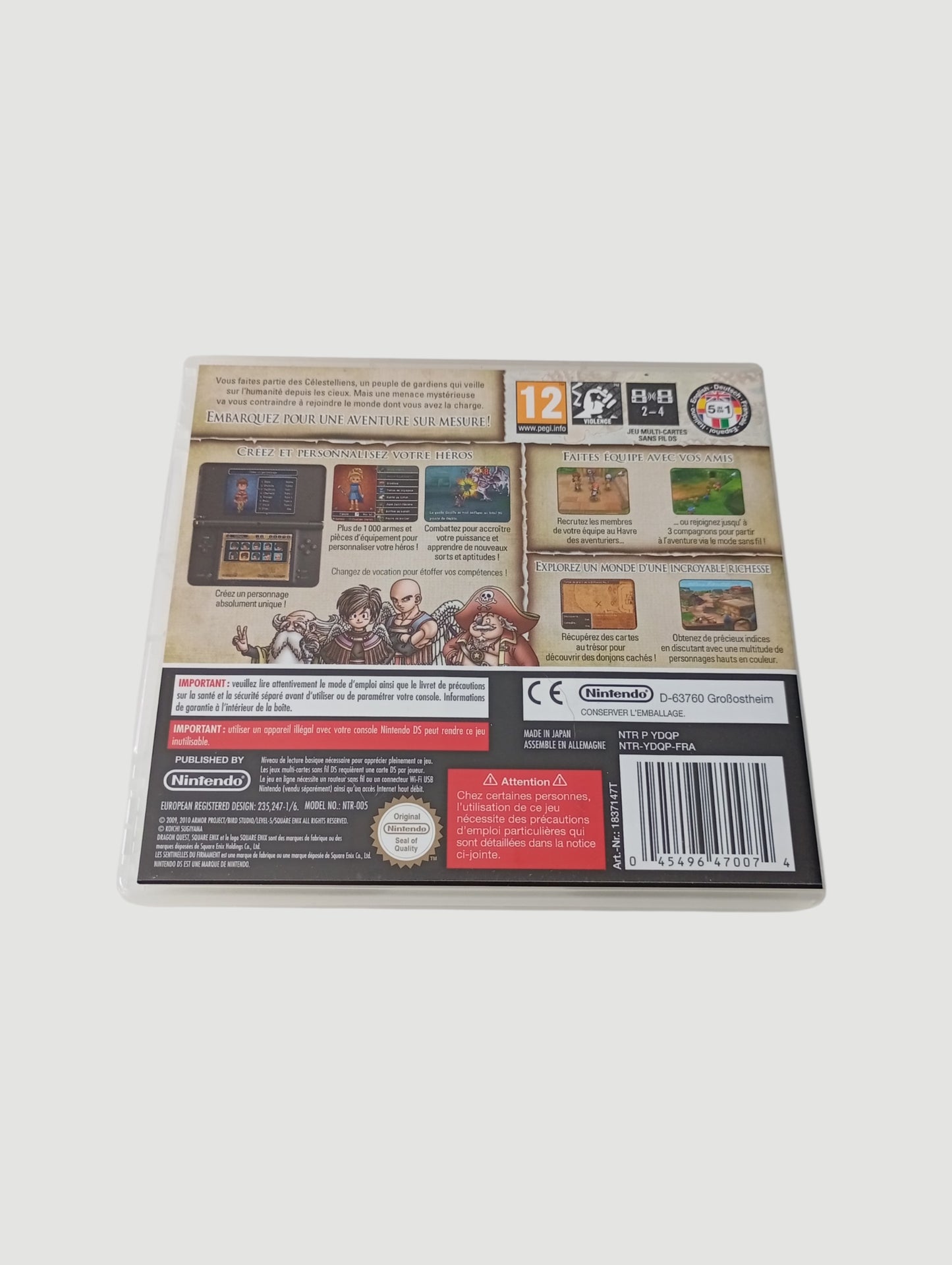 dragon quest IX centinelas del firmamento original español nintendo ds