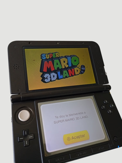 consola nintendo 3ds old xl black liberada en micro sd 32 gb