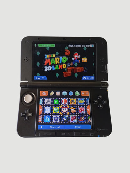 consola nintendo 3ds old xl black liberada en micro sd 32 gb