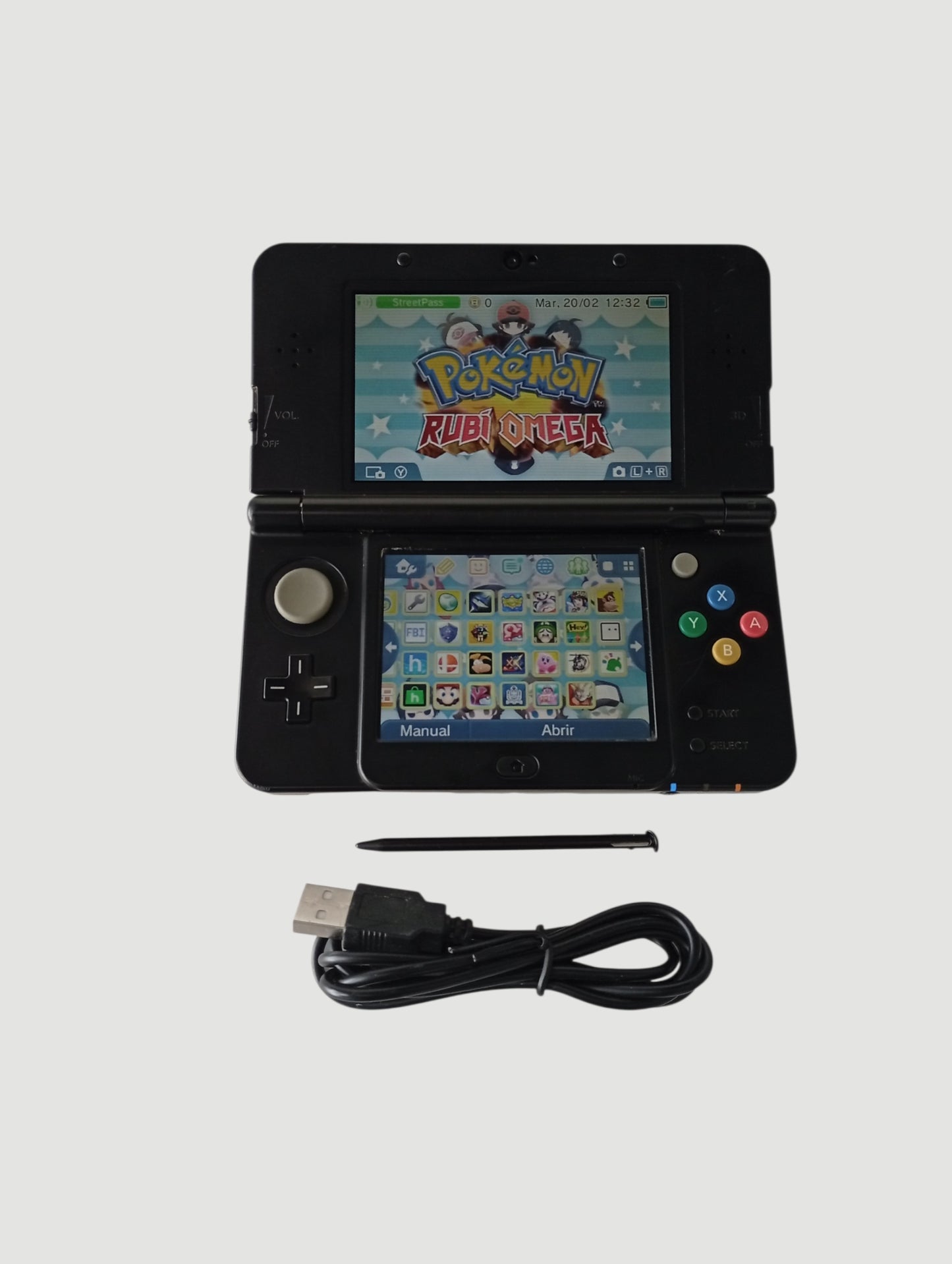 consola nintendo new 3ds black liberada en micro sd 32 gb