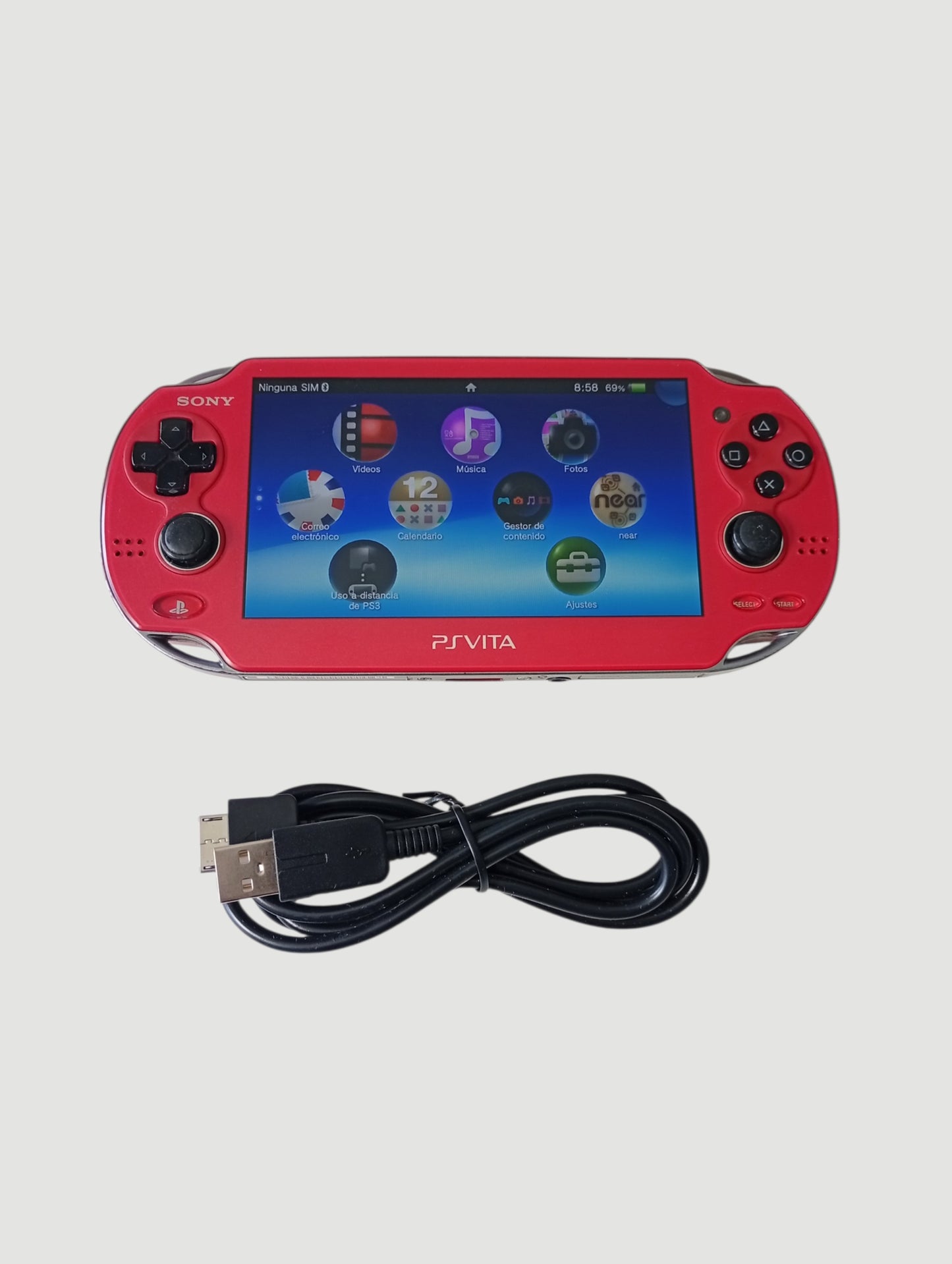 consola psvita fat cosmic red liberada en micro 32 gb