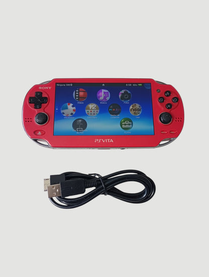 consola psvita fat cosmic red liberada en micro 32 gb