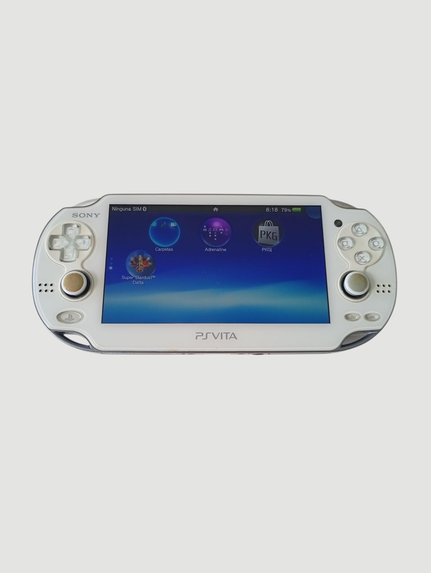 consola psvita fat criystal white liberada en micro sd 32 gb