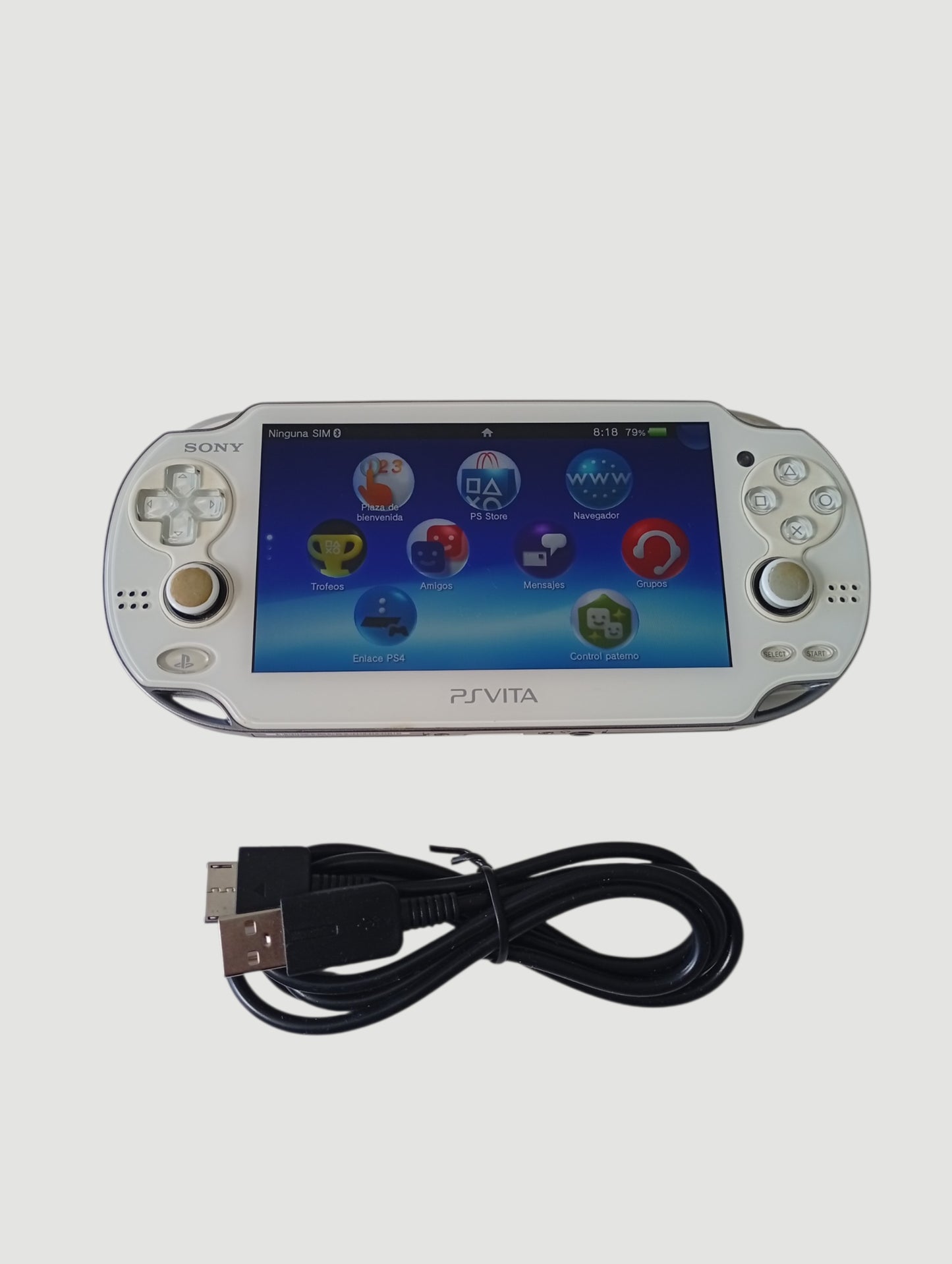 consola psvita fat criystal white liberada en micro sd 32 gb