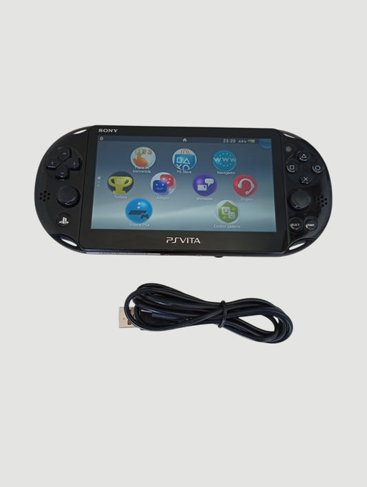 consola psvita slim black liberada en micro sd 32 gb