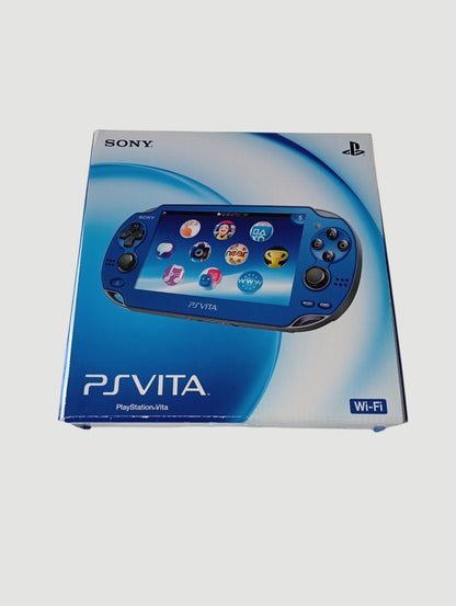 consola psvita fat sapphire blue en caja liberada en micro sd 32 gb