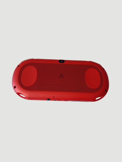 consola psvita slim metallic red en caja liberada en micro sd 32 gb