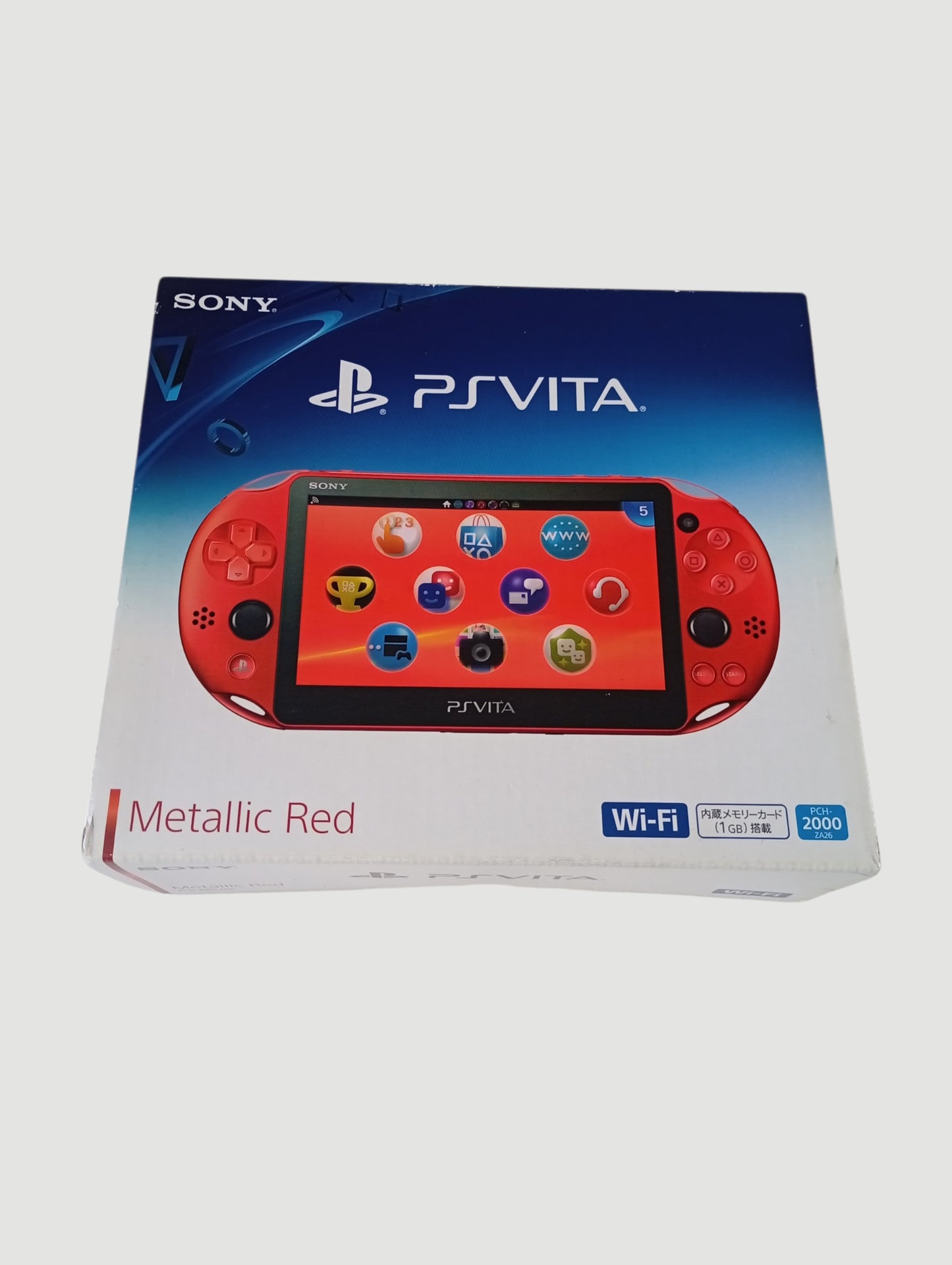 consola psvita slim metallic red en caja liberada en micro sd 32 gb
