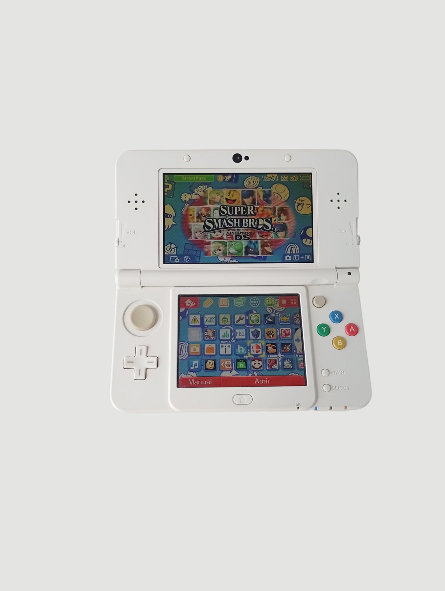 consola new 3ds white en caja liberada en micro sd 32 gb