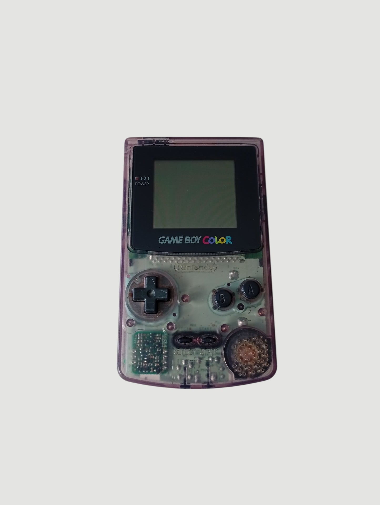 consola game boy color clear purple en caja