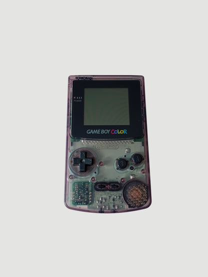 consola game boy color clear purple en caja