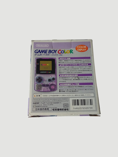 consola game boy color clear purple en caja