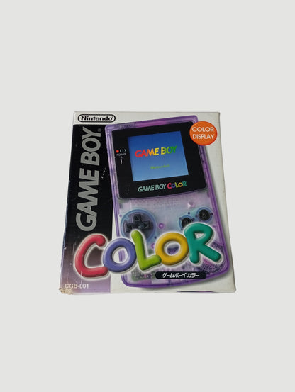 consola game boy color clear purple en caja
