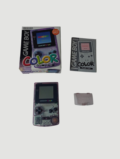 consola game boy color clear purple en caja