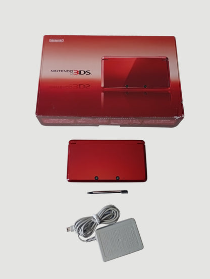 consola nintendo 3ds old red en caja liberada en micro sd 32 gb