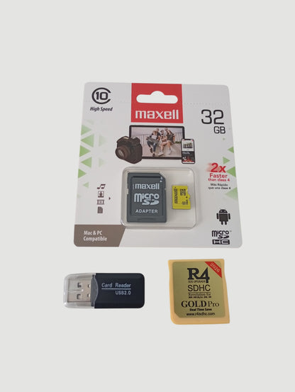 R4 gold everdrive compatible con nintendo ds dsi 3ds con micro sd 32 gb