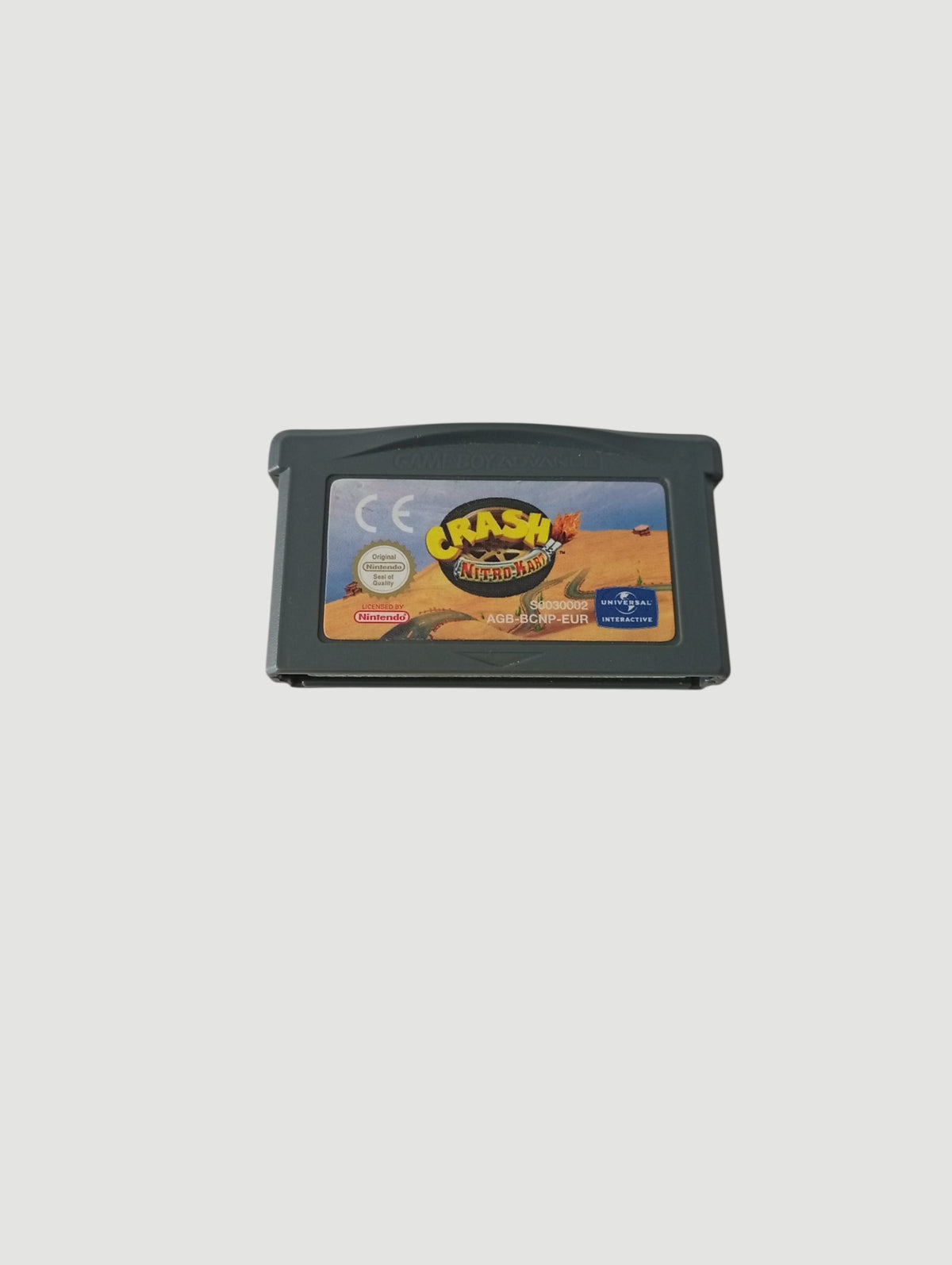 cartucho crash nitro kart original español game boy advance