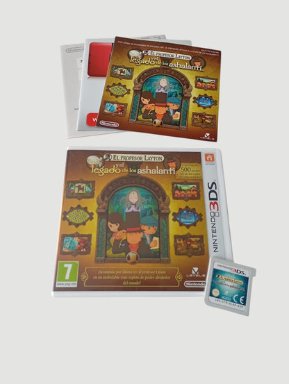 el profesor leyton y el legado de los ashalanti original español Nintendo 3DS