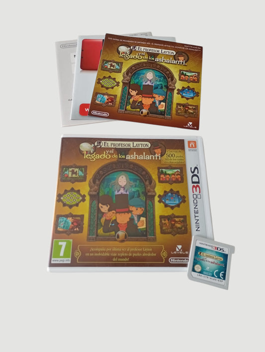 el profesor leyton y el legado de los ashalanti original español Nintendo 3DS