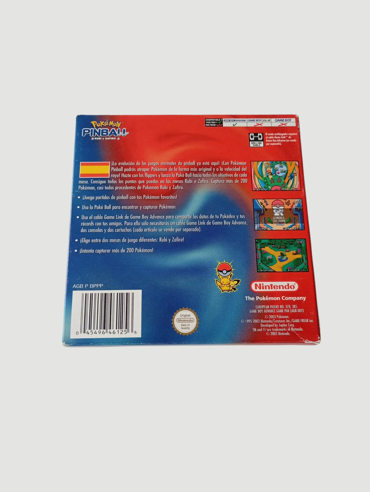 pokemon pinball original español game boy advance