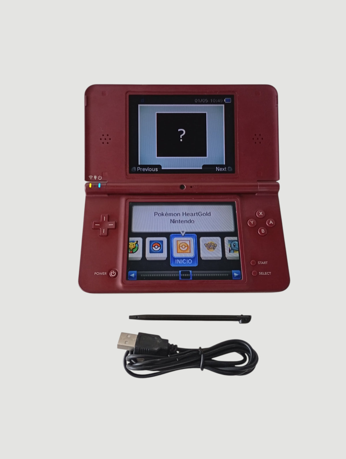 consola nintendo dsi xl burdeo liberada en micro sd 32 gb