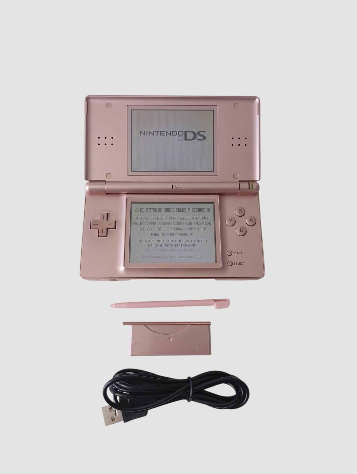 Consola Nintendo DS Lite rosada metalizada