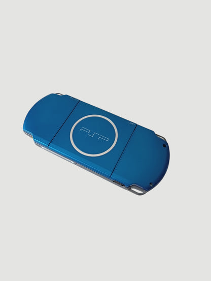 consola psp 3000 carnival blue en caja liberada en micro sd 32 gb