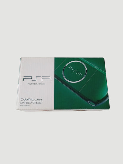 consola psp 3000 spirited green en caja liberada en micro sd 32 gb
