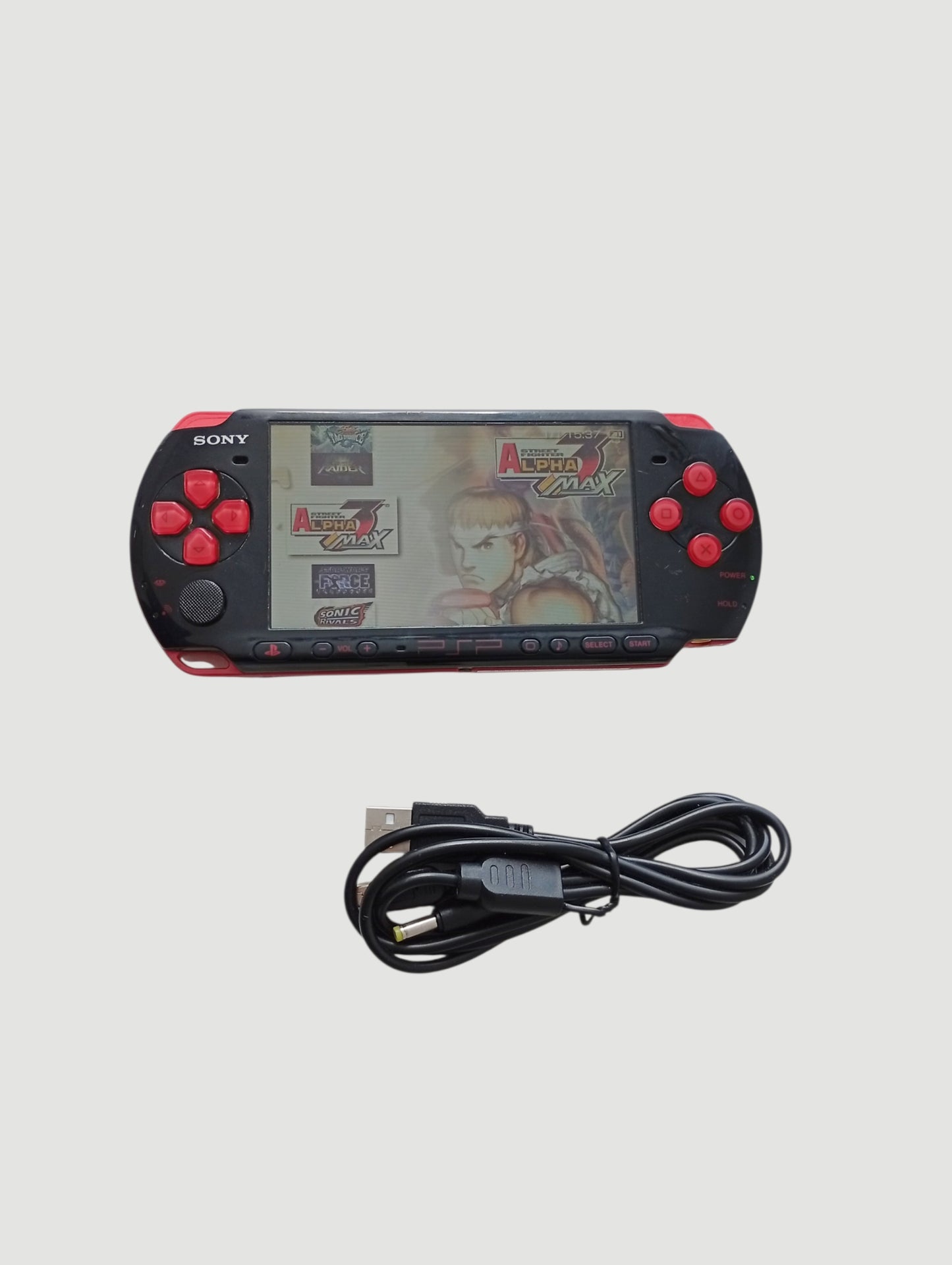 consola psp 3000 black red liberada en micro sd 32 gb