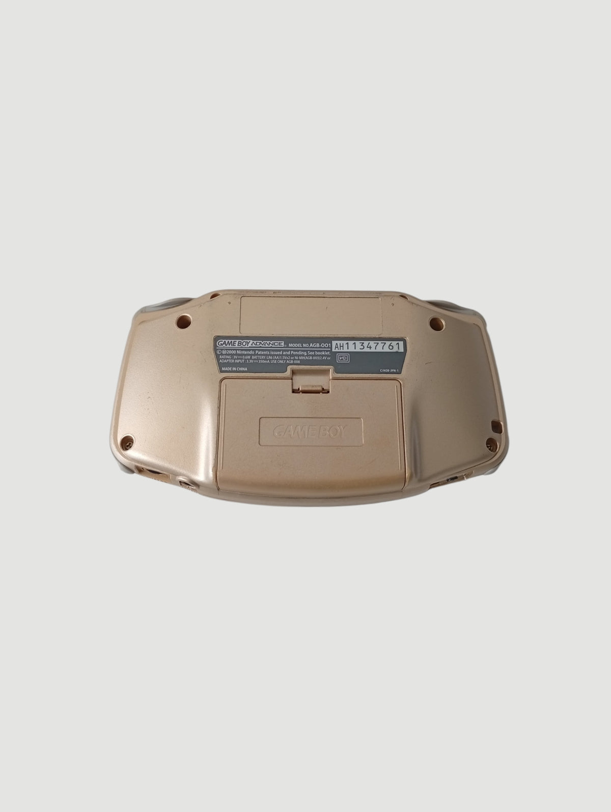 consola game boy advance dorada