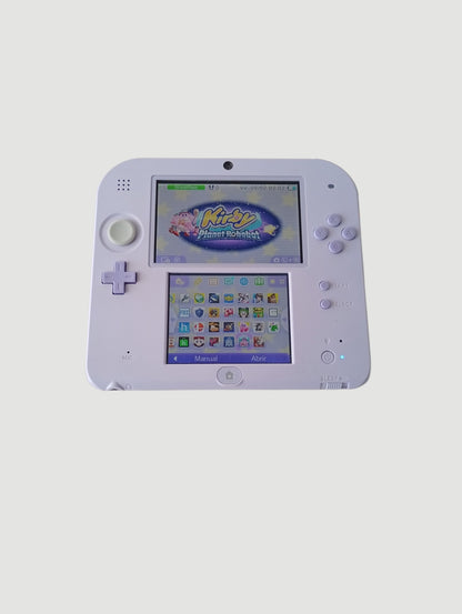 consola nintendo 2ds edicion especial lavanda liberada en micro sd 32 gb