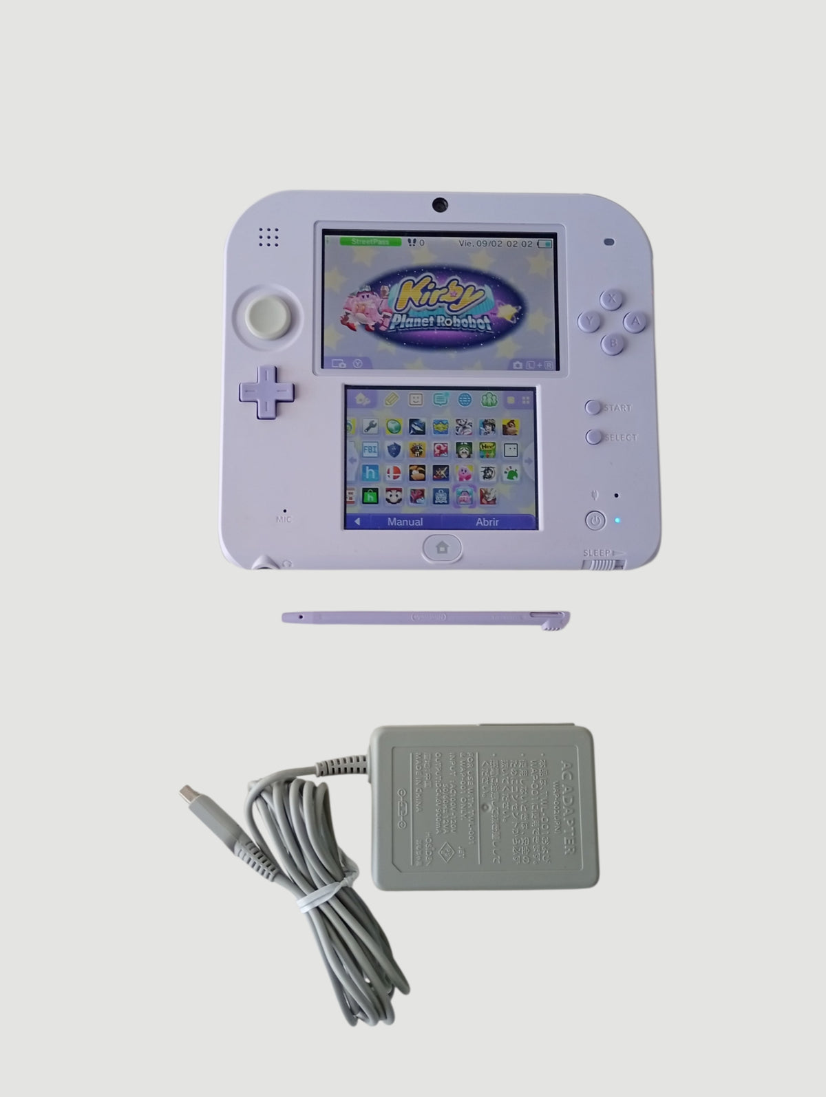 consola nintendo 2ds edicion especial lavanda liberada en micro sd 32 gb