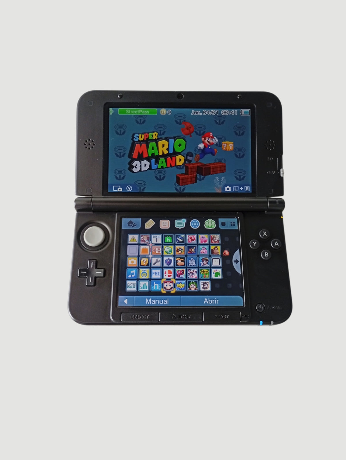 consola nintendo 3ds old xl black liberada en micro sd 32 gb