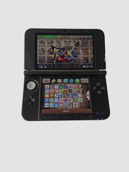 consola nintendo 3ds old xl edicion especial monster hunter 4 liberada en micro sd 32 gb