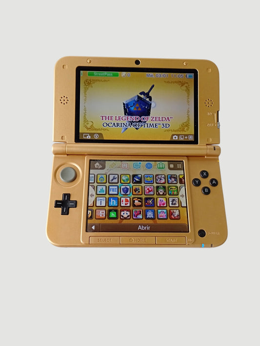 consola nintendo 3ds old xl edicion especial The Legend of Zelda: A Link Between Worlds liberada en micro sd 32 gb